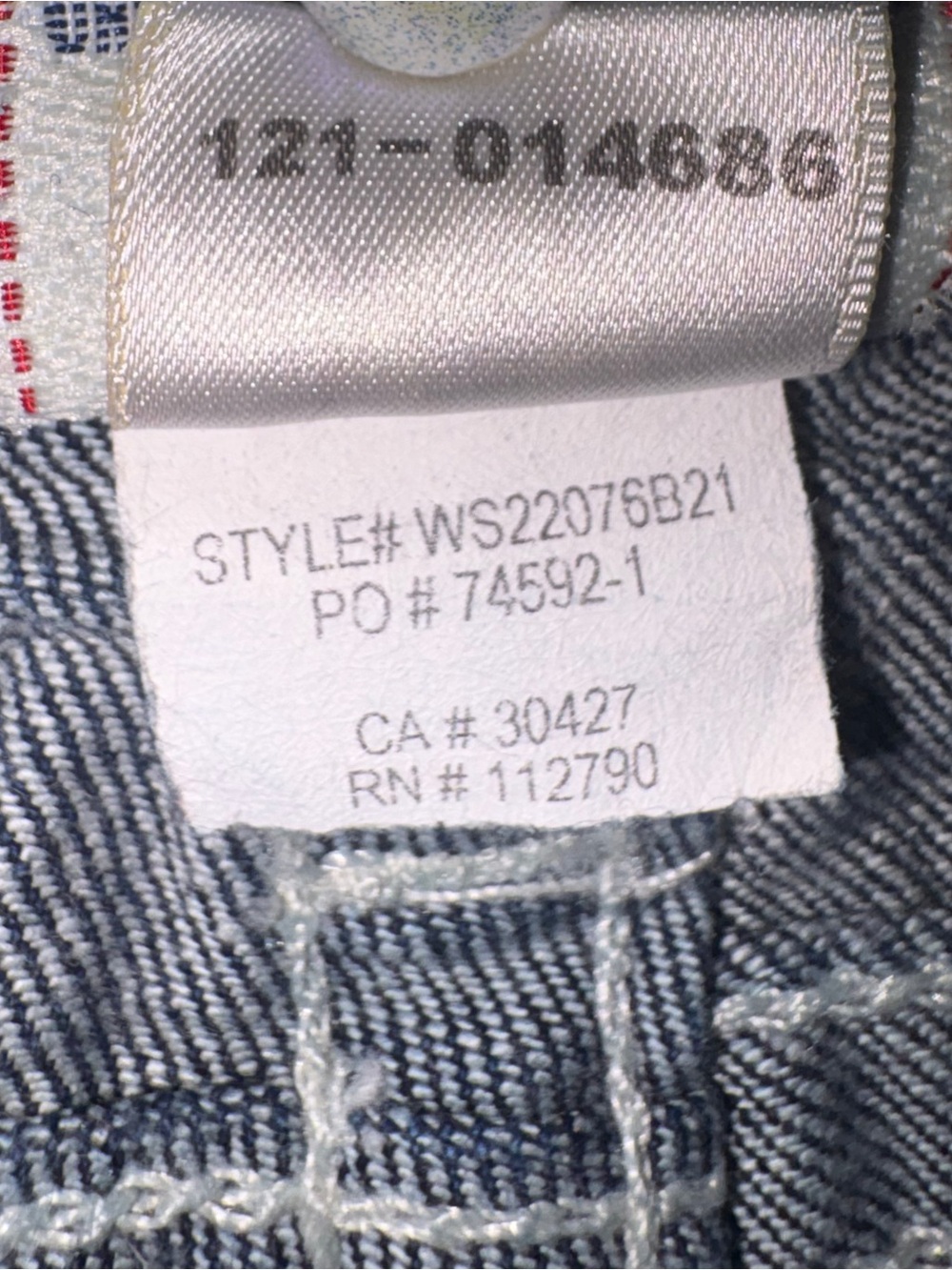 True Religion Blue Denim low waisted straight leg jeans - Picture 7 of 8